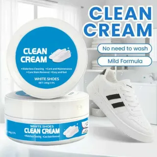 Κρέμα καθαρισμού λευκών παπουτσιών χωρίς πλύσιμο